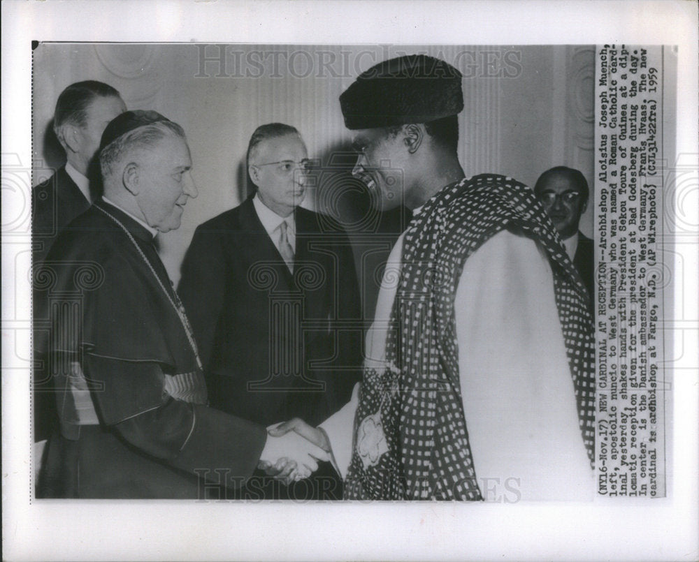 1959 Cardinal Archbishop Aloisius Joseph Muench - Historic Images