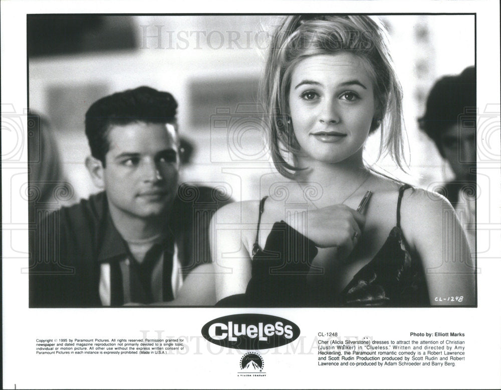 1996 Press Photo Alicia Silverstone Justin Walker Clueless - RSC55759 - Historic Images