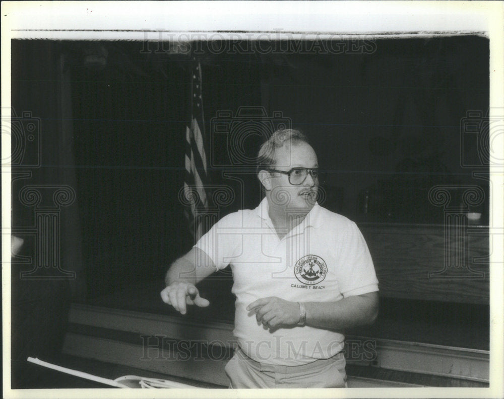 1985 Press Photo Jeff Silhan Musichorale director - Historic Images