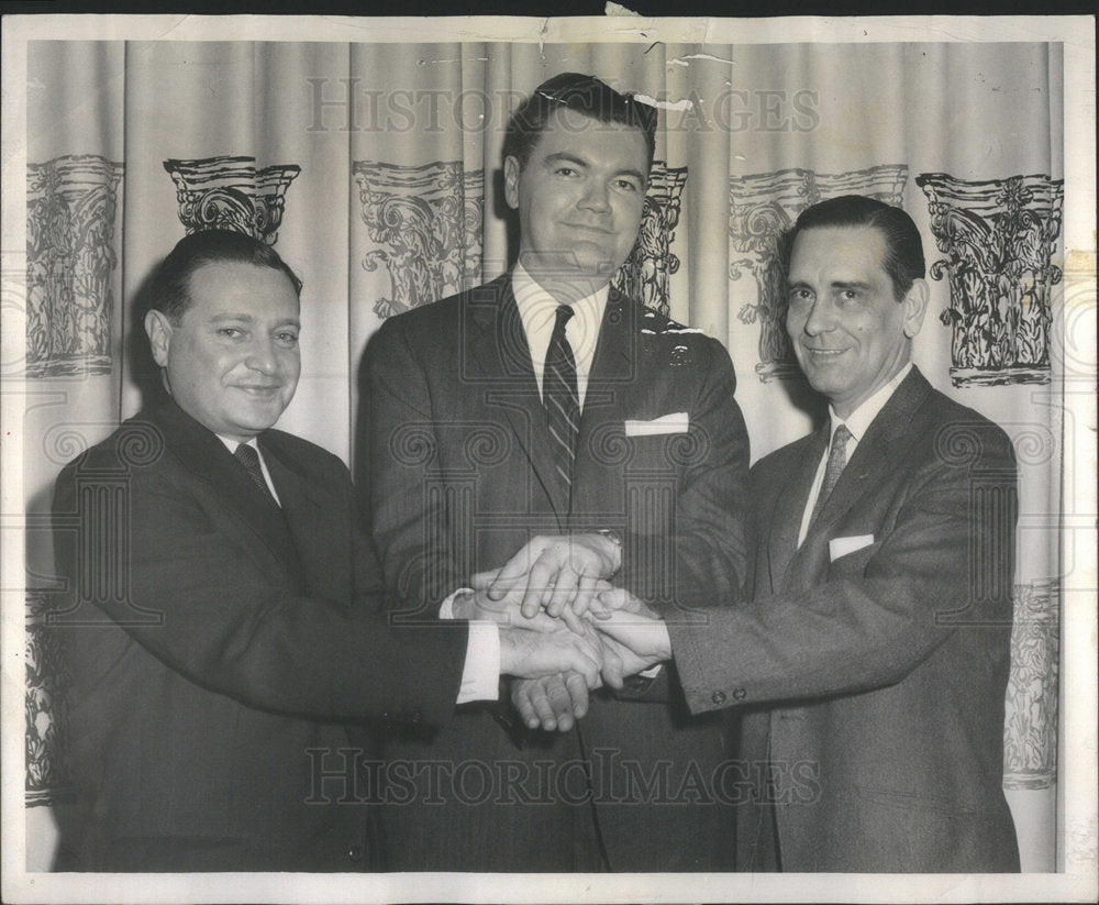 1959 Press Photo Northtown Industrial Management Club Meeting Schaalman Ward - Historic Images