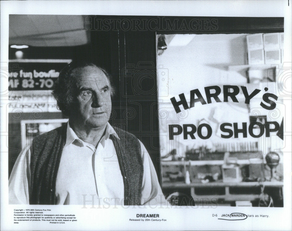 1979 Press Photo Jack Warden "Dreamer" - Historic Images