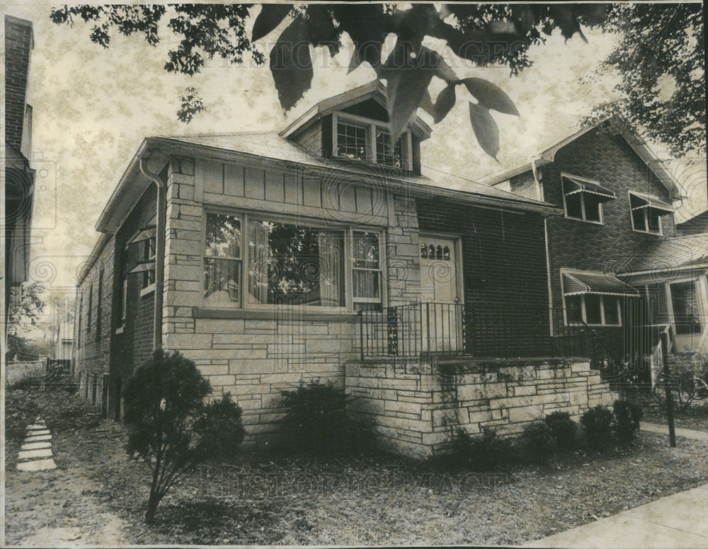 1973 Press Photo Mrs. Lillian Ware House Evanston Illinois - Historic Images