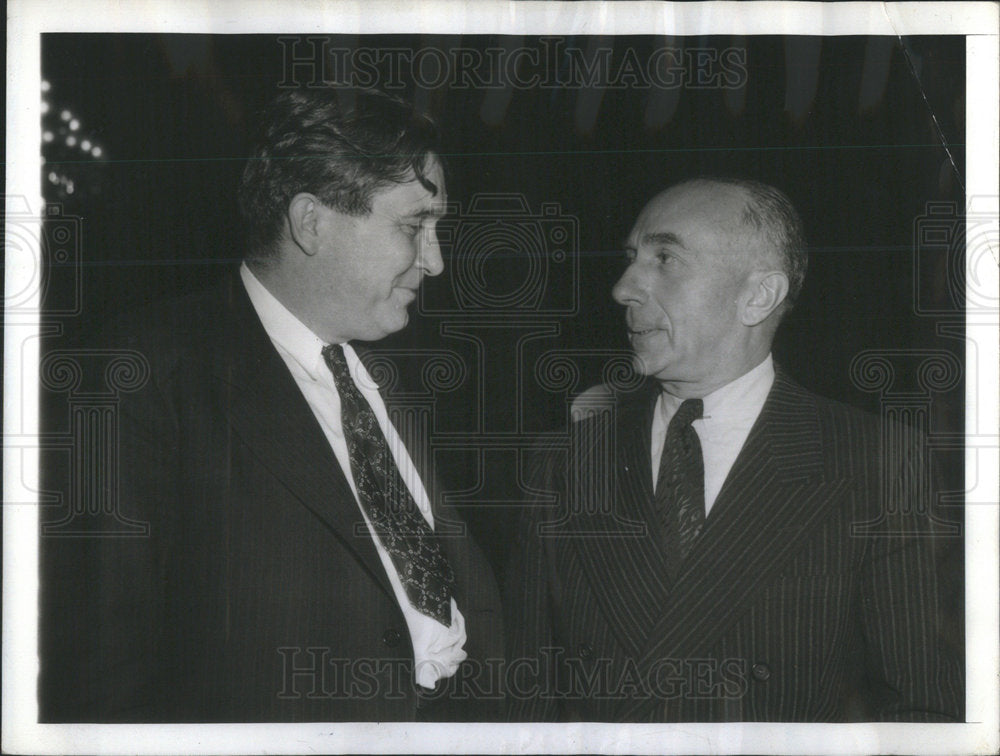 1941 Press Photo Wendell Willicie Harry Warner president Worth Clark Idaho - Historic Images