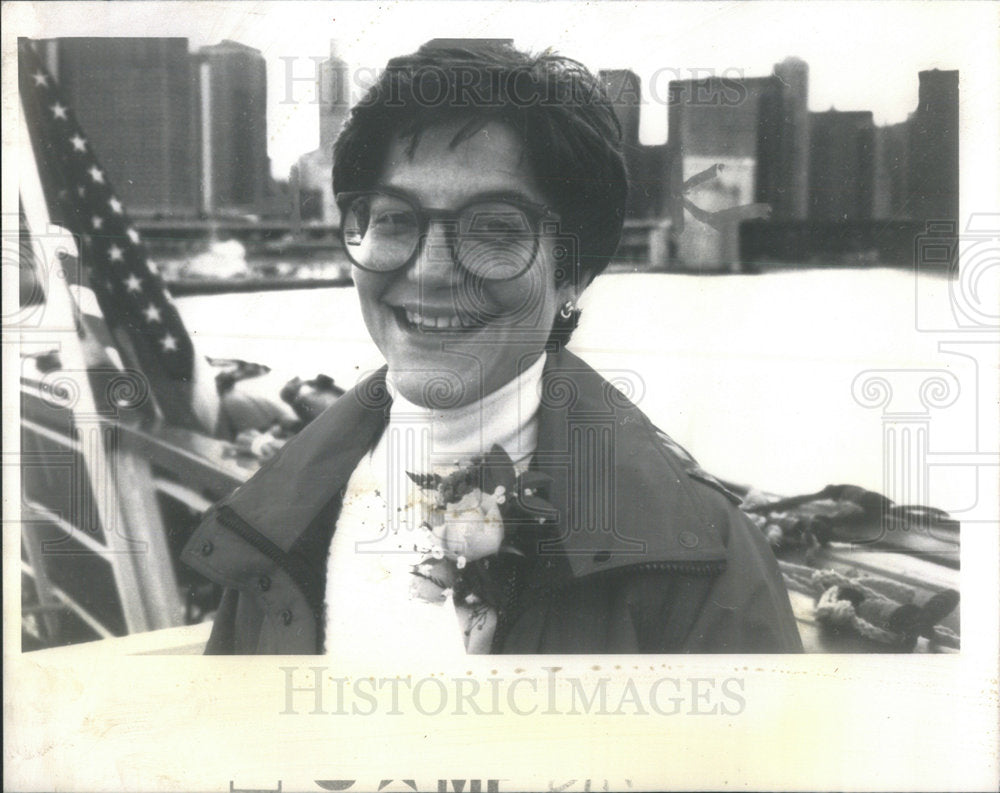 1988 Press Photo Jean M. Silvestri engagement - Historic Images