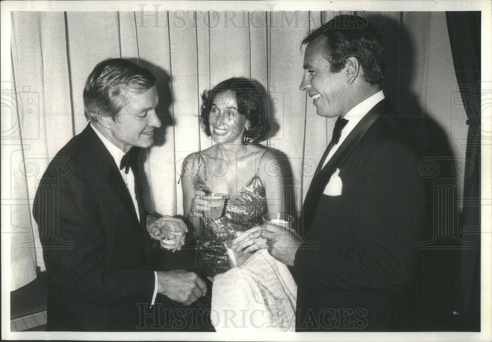 1978 Press Photo Sen Charles Percy, Suzanne Clark Falk &amp; Reinaldo Scarpeti - Historic Images