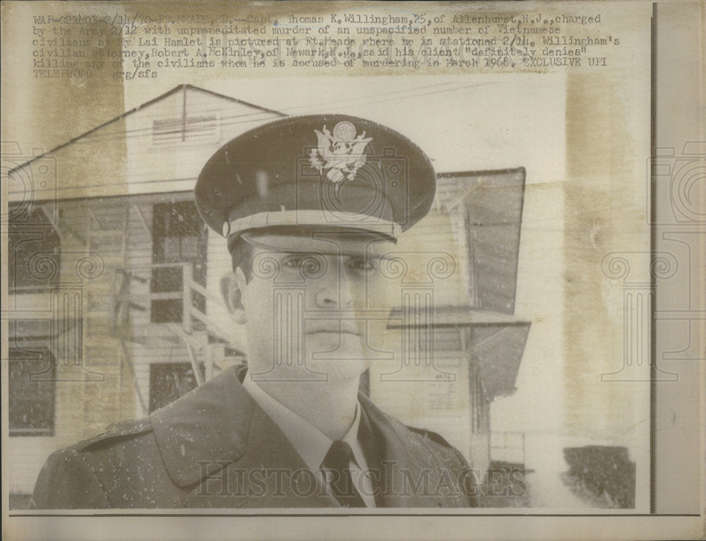 1970 Captain Thomas Willingham Army Robert McKinley Newark murder - Historic Images