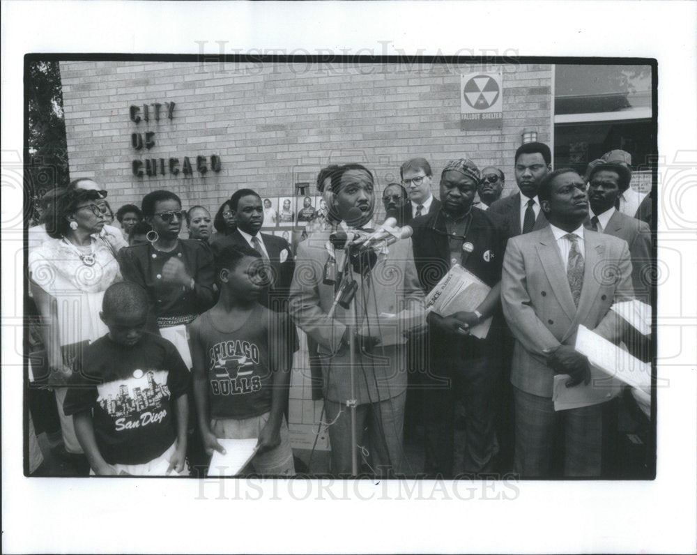 1991 Press Photo Reverend Henry Williamson Englewood Chicago - RSC56797 - Historic Images