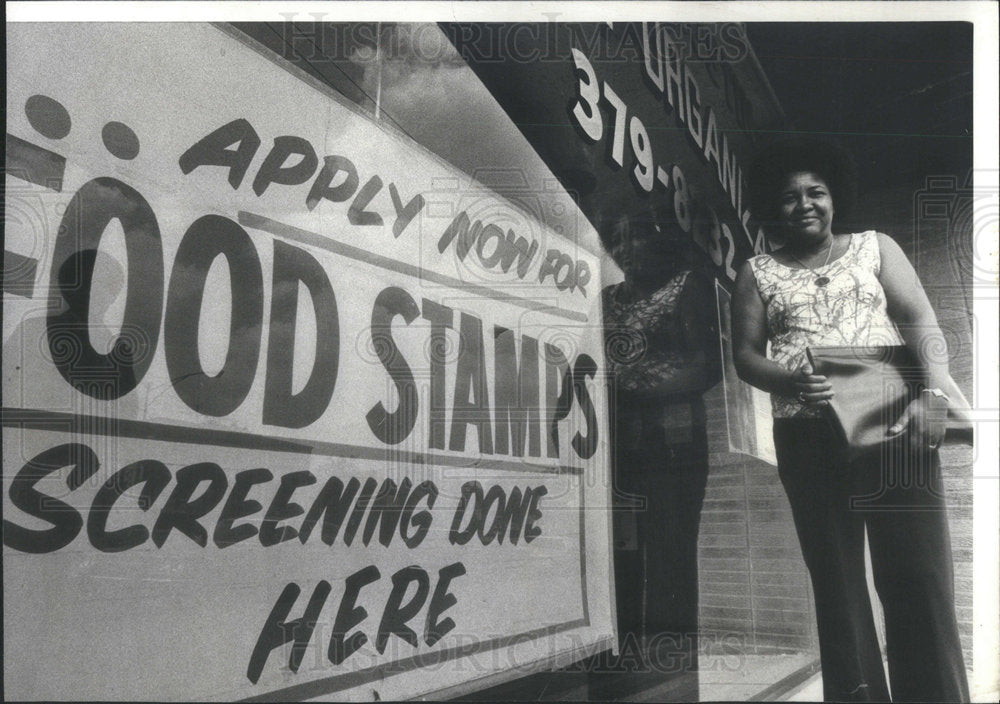 1977 Press Photo Welfare Activist Nezzie Willis - Historic Images