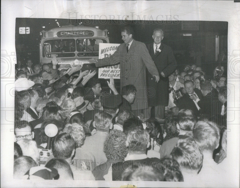 1960 Press Photo Richard Nixon American Republican Politician - Historic Images