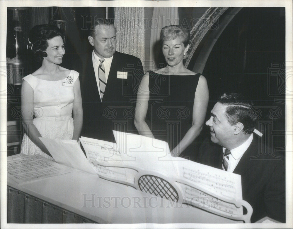 1963 MR ROBERT J REGAN JR MRS ALFRED GLIEMI MRS REGAN CHUCK CAVALLO - Historic Images