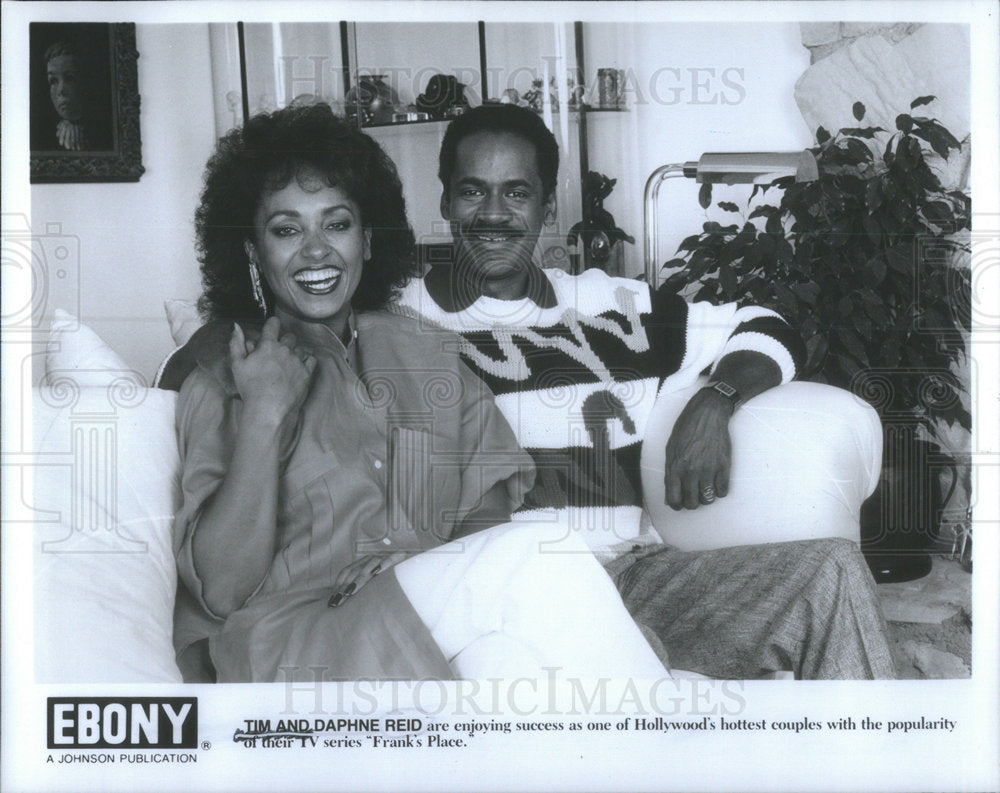 Press Photo Tim Daphne Reid Hollywood couples TV Series Frank Place - Historic Images