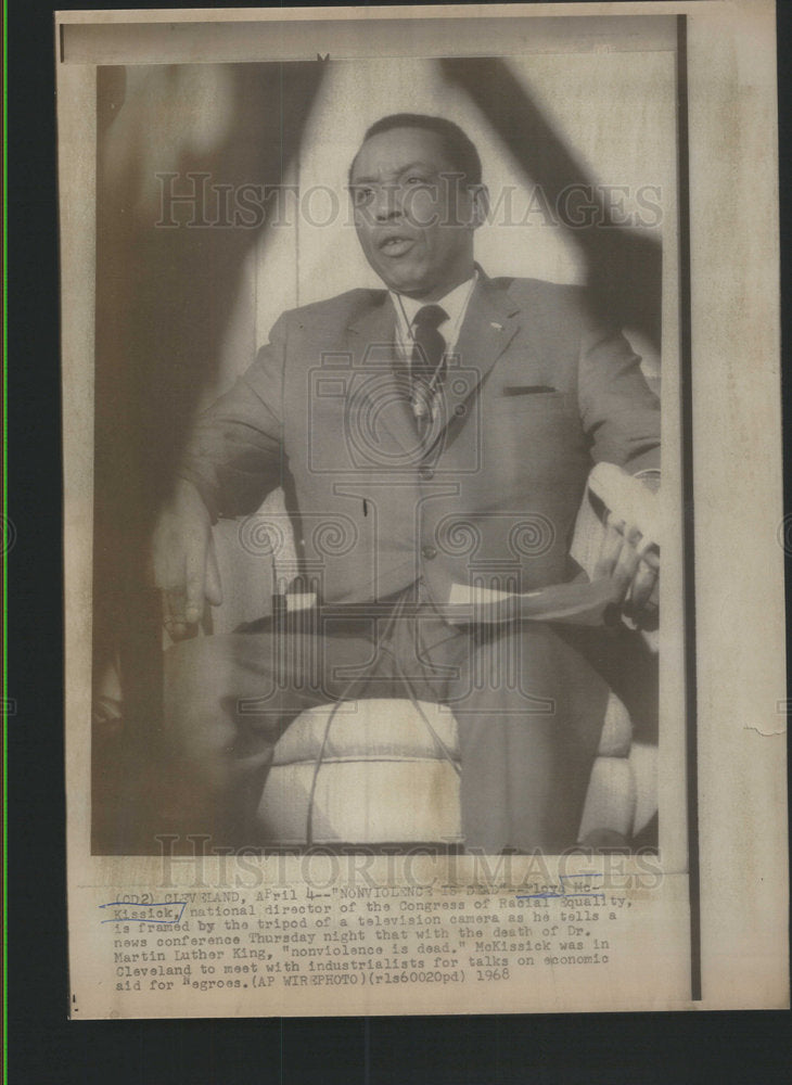 1968 Press Photo Floyd Kissick National Director Of Congress Of Racial Equality - Historic Images