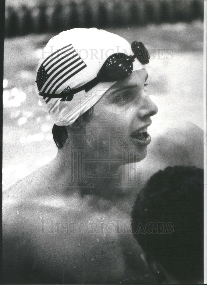 1990 Press Photo JOLIET CATHOLIC'S DAVE SIMS WINS RACE - Historic Images