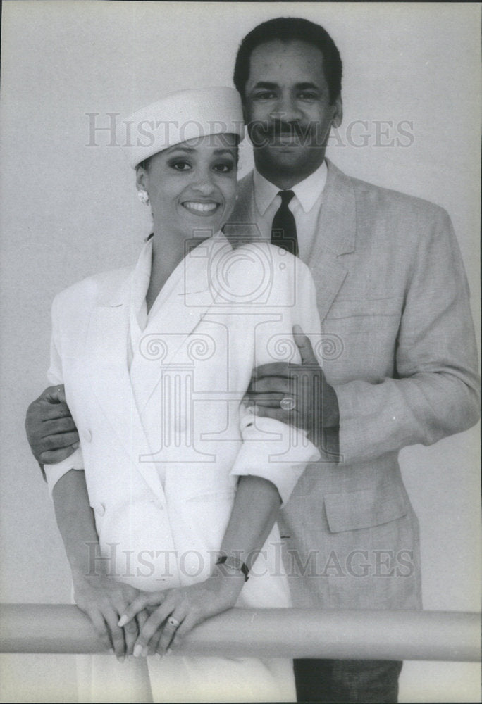 1989 Press Photo Tim Daphne Reid American Actor Actress Television Show Snoop - Historic Images