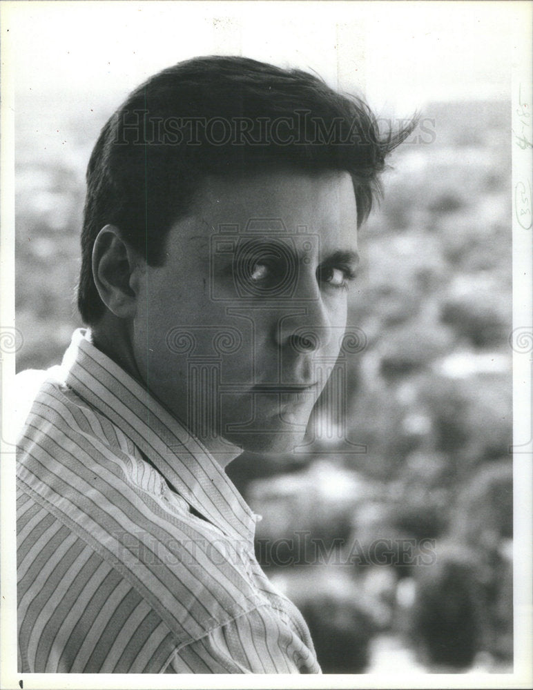 1987 Press Photo Actor Judd Nelson on TV Mini Series Billionaire Boys Club - Historic Images