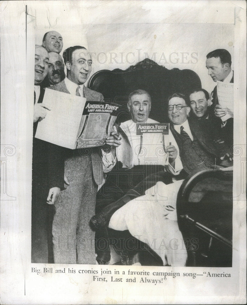 1953 Big Bill&Cronies sing campaign song - America First,Last Always-Historic Images