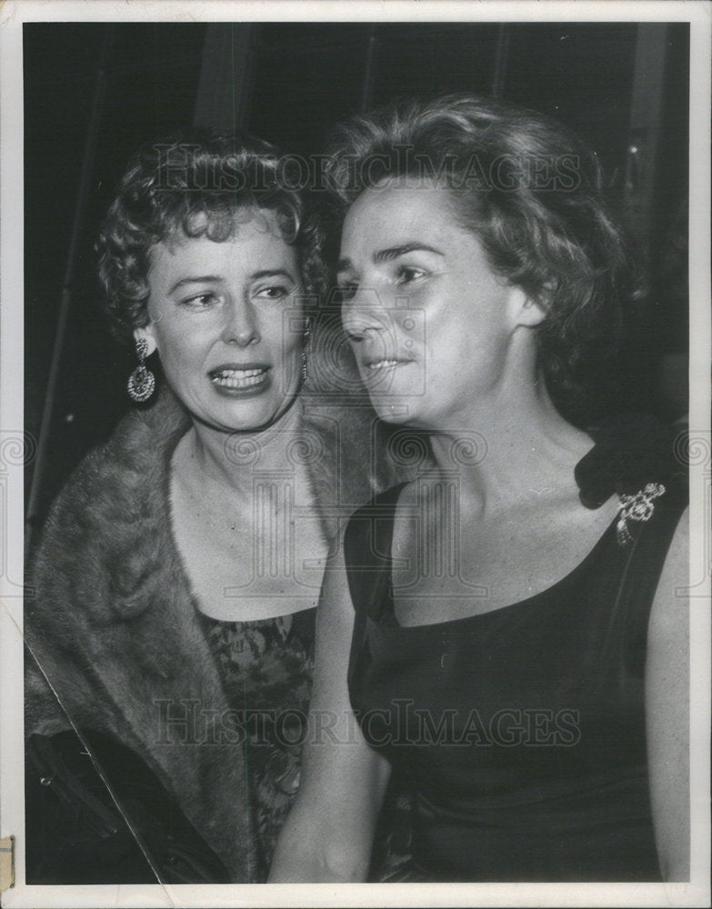 1961 Press Photo Ethel Kennedy with Mrs. Thornberry, Wife of Congressman - Historic Images