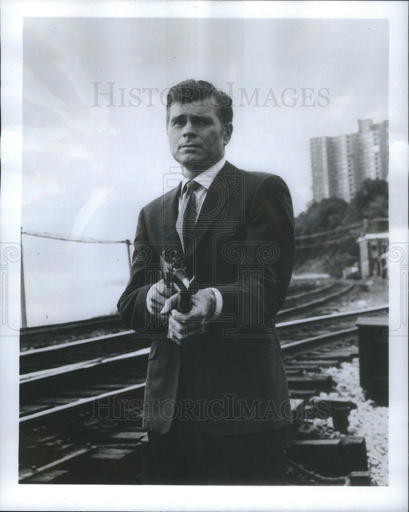 1967 Press Photo Borgia Stick Barry Nelson FBI agent World Premiere Business - Historic Images