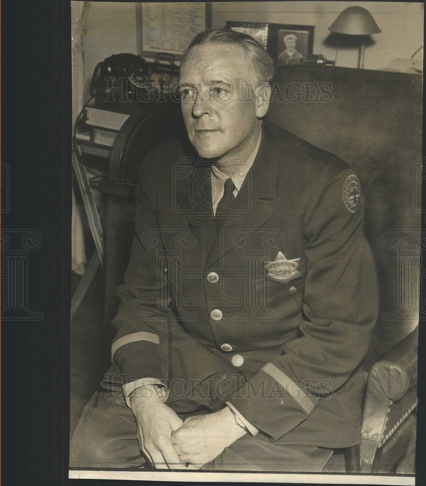 1944 Lincoln Park Policeman Edward Neis Quizz Hooke Shot Brodie - Historic Images