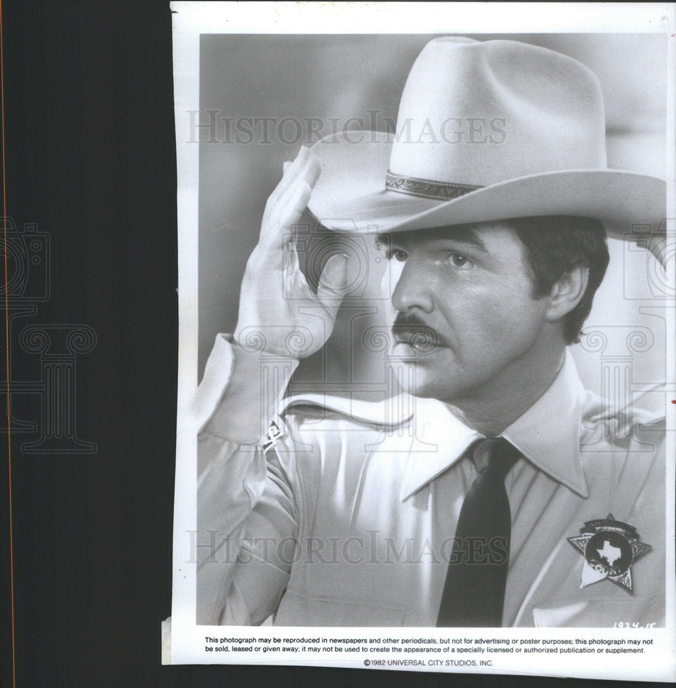 1982 Press Photo BURT REYNOLDS AMERICAN ACTOR - Historic Images