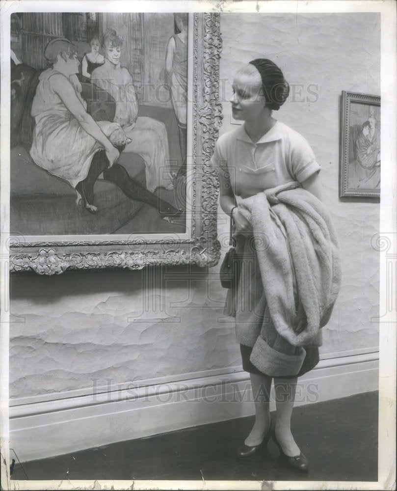 1956 Standing Full Lengthe Miss Carol Jurisic Cicero painting - Historic Images