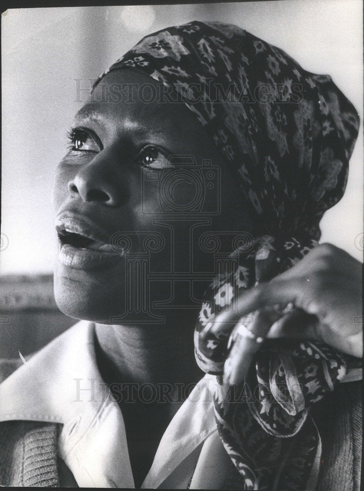 Press Photo Cicley Tyson American Actress Stage Actress Oscar Nominate Film - Historic Images