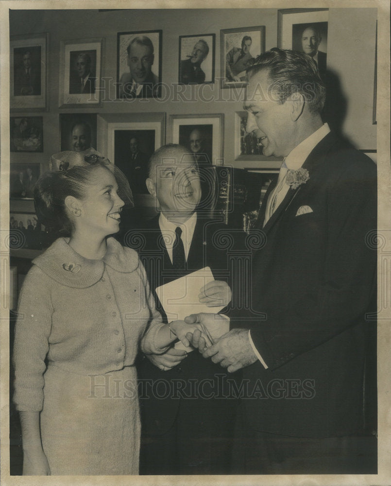 1961 Actor Forrest Tucker and Dancer Marilyn Fisk - Historic Images