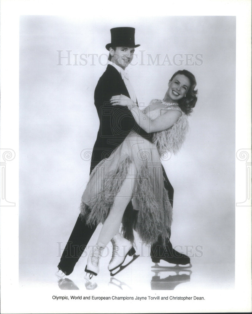 Press Photo Jayne Torvill British Ice dancer - Historic Images