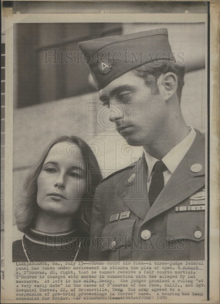 1970 Three Judge Federal Panel Atlanta Plea Robert Souvas Murder - Historic Images
