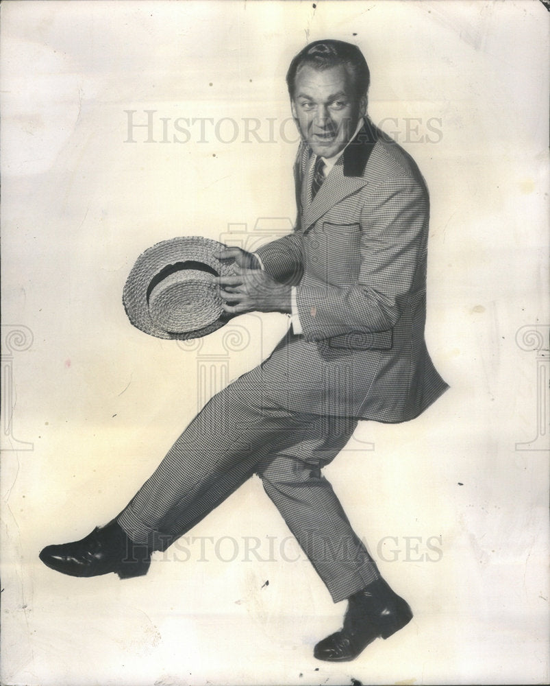 1959 Press Photo Forrest Tucker Music Man - Historic Images