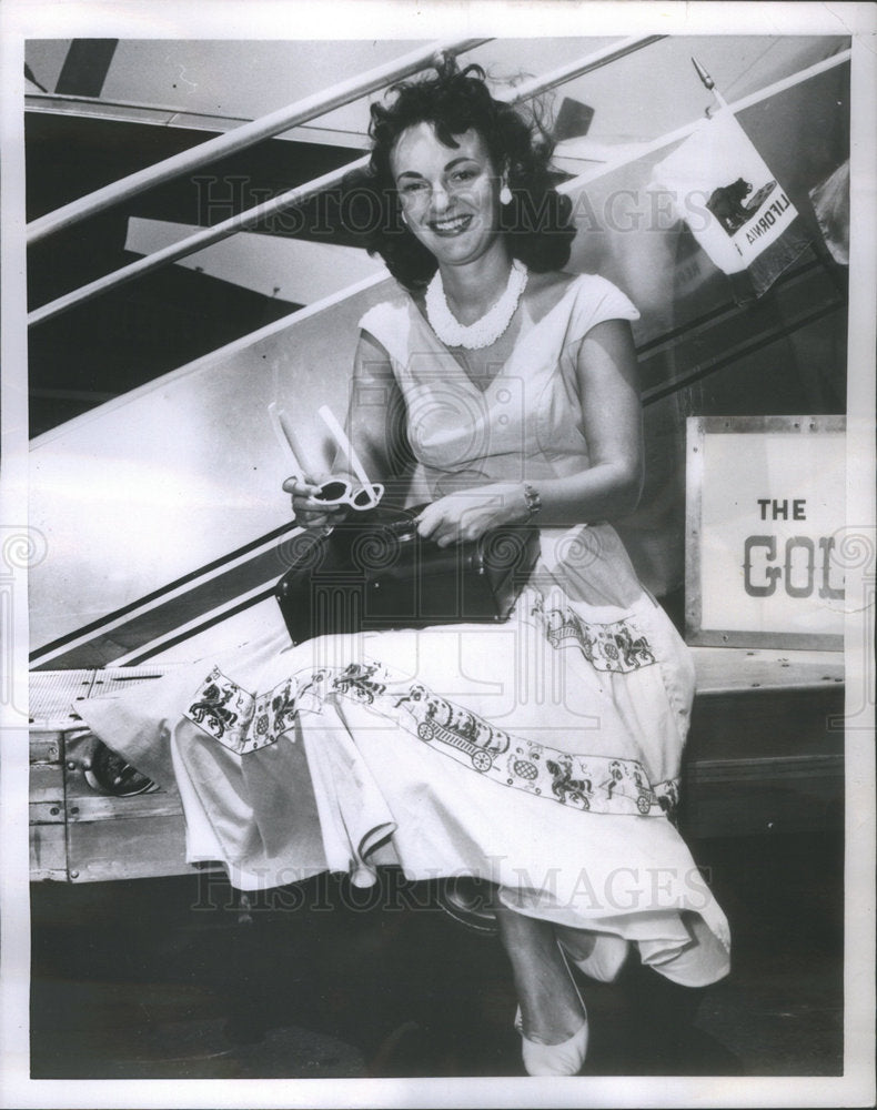 1954 Press Photo Kathleen Winsor Authoress Forever Amer - Historic Images