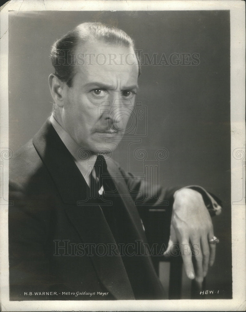 PRESS PHOTO H.B. WARNER BRITISH ACTOR &quot;THE TRIAL OF MARY DUGAN&quot; - Historic Images