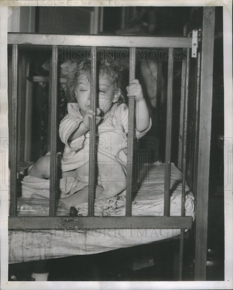 1946 Press Photo one year old Ramas Sue Winters almost blind - Historic Images