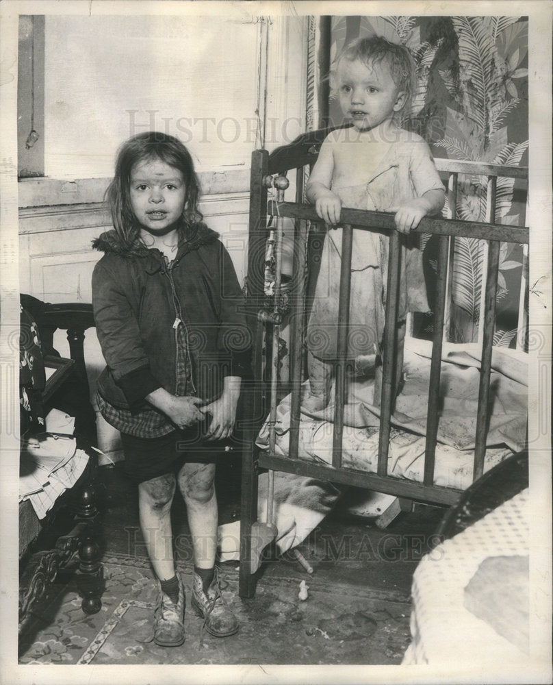 1946 Press Photo Gloria Rose Marla Kay American Children Chicago Michigan - Historic Images