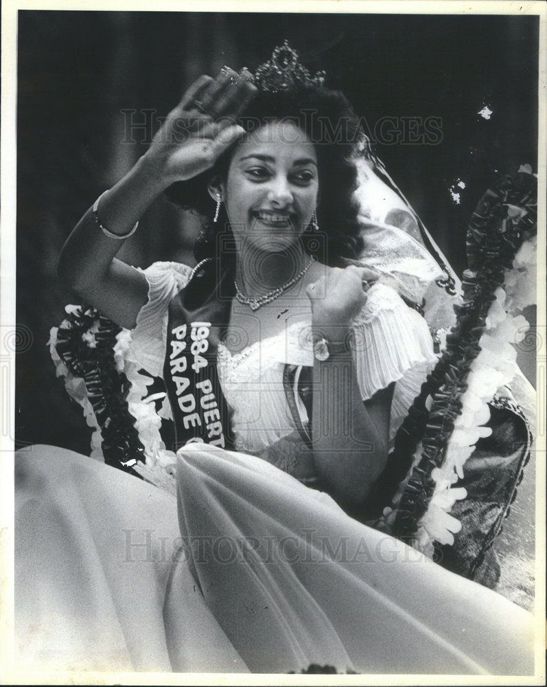 1984 Press Photo Angelina Silva Puerto Rican Queen - Historic Images