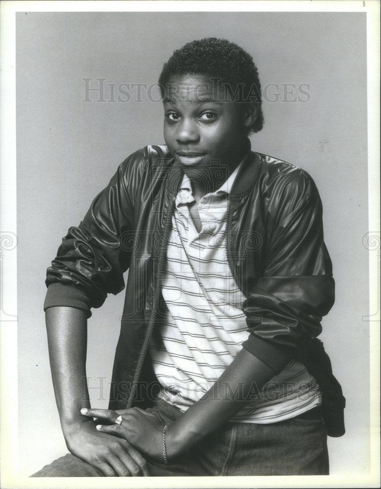 1987 Press Photo Malcolm Jamal Warner Actor Musician In The Billy Cosby Show - Historic Images