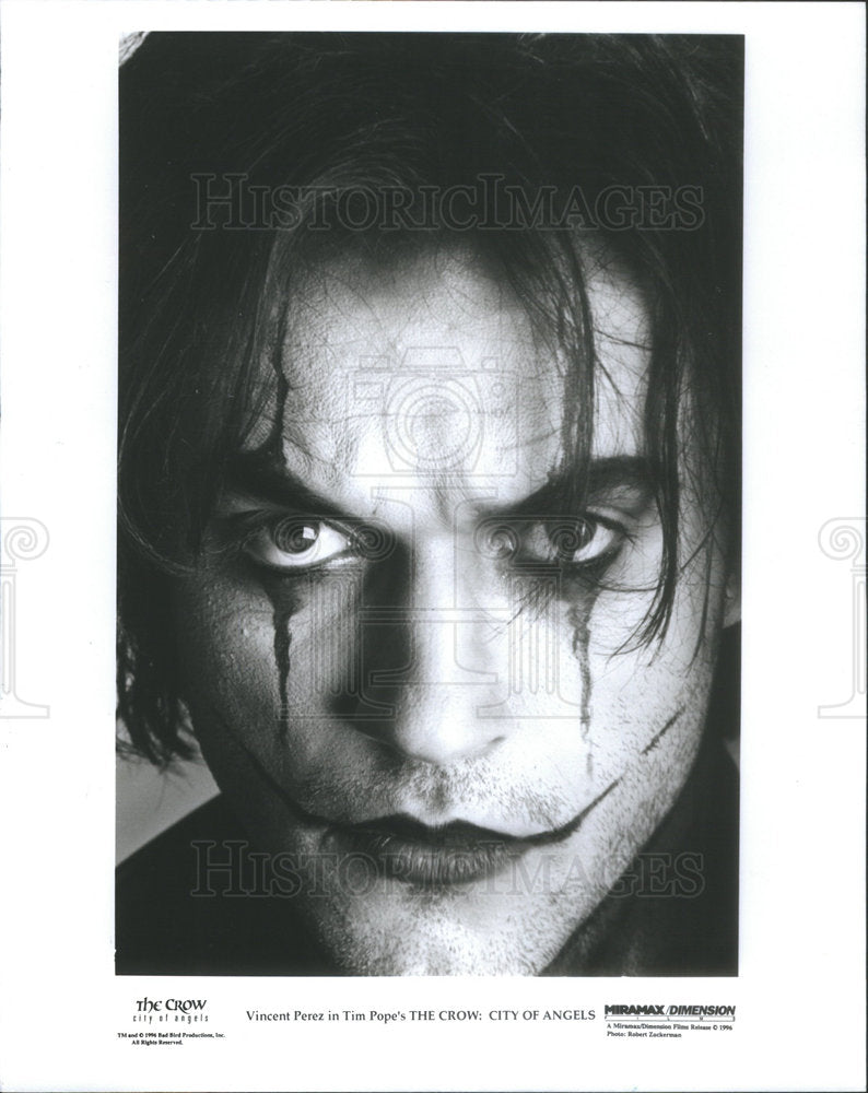 PRESS PHOTO VINCENT PEREZ FRENCH ACTOR DIRECTOR "THE CROW;CITY OF ANGELS" - Historic Images