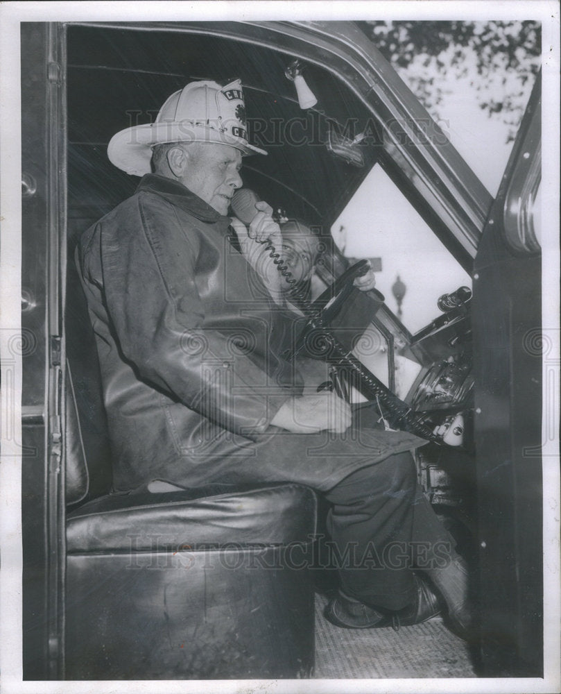 1958 Officer Chief Fireman Carl Ladendorf - Historic Images