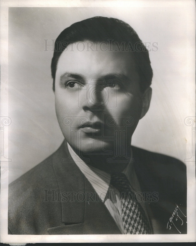 1953 Press Photo Joseph Laderoute Tenor Soloist Apollo Musical Club - RSC60265 - Historic Images