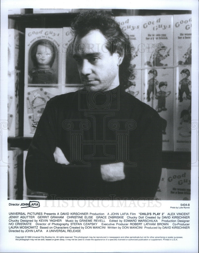 PRESS PHOTO JOHN LAFIA AMERICAN FILM TELEVISION WRITER DIRECTOR PRODUCER - Historic Images