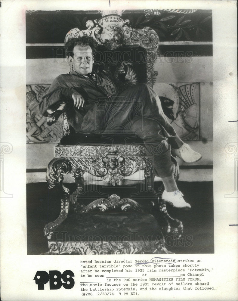 1979 Press Photo Noted Russian director Sergei Eisenstein - Historic Images