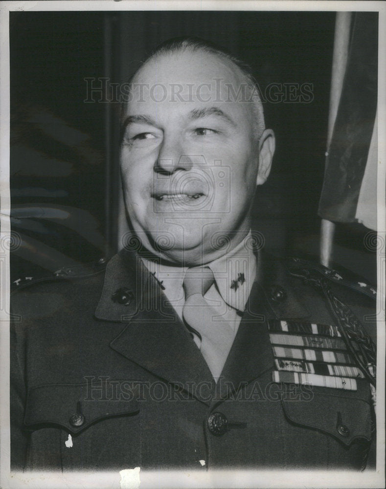1945 Press Photo Major general henry l larsen - Historic Images