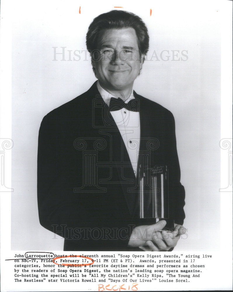 1995 Press Photo John Larroquette Actor - RSC61375 - Historic Images