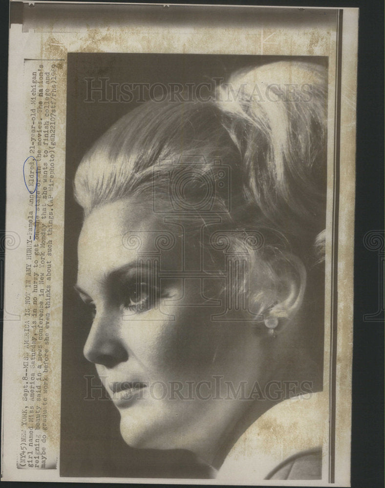 1969 Pamela Ann Eldred Miss America Michigan - Historic Images