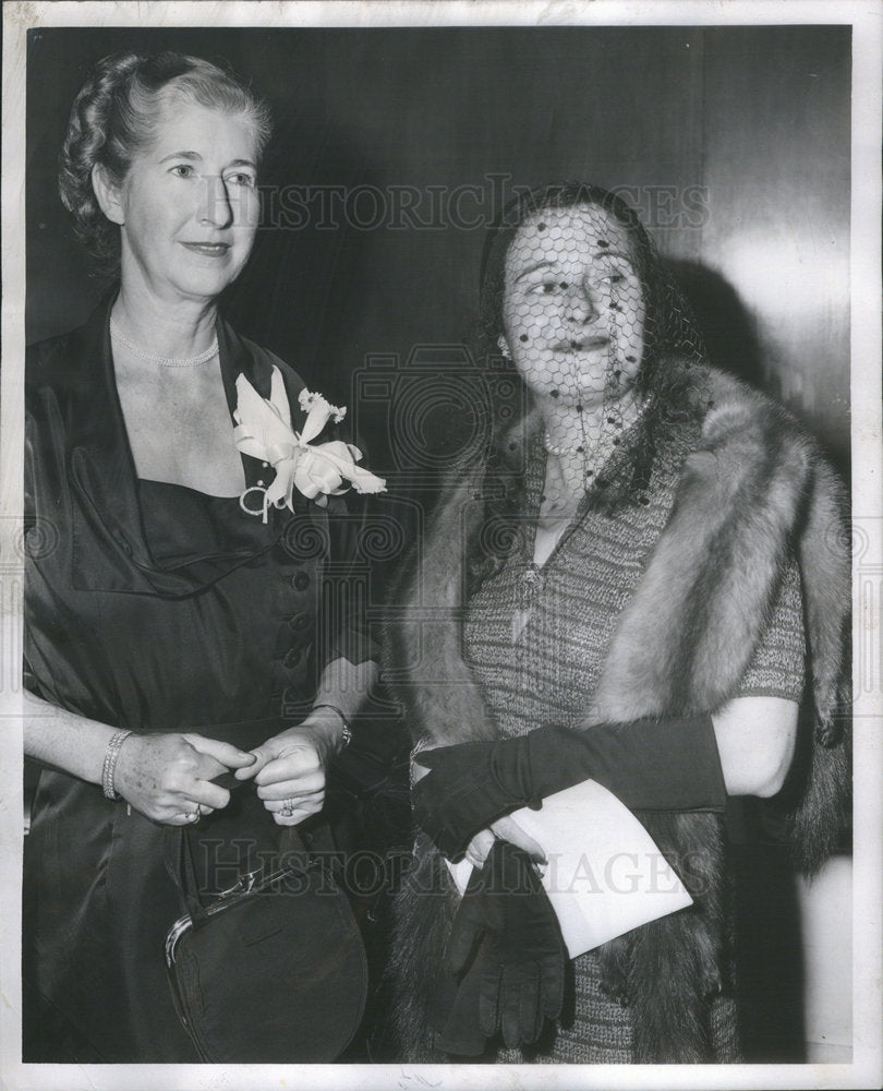 1952 Mrs Otto Eitel Mrs Gerald Gunst Chicago Chamber Music Society - Historic Images