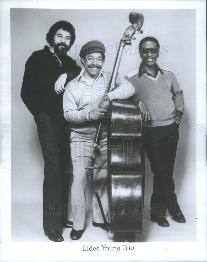 1985 Press Photo Group Picture of The Eldee Young Trio - Historic Images