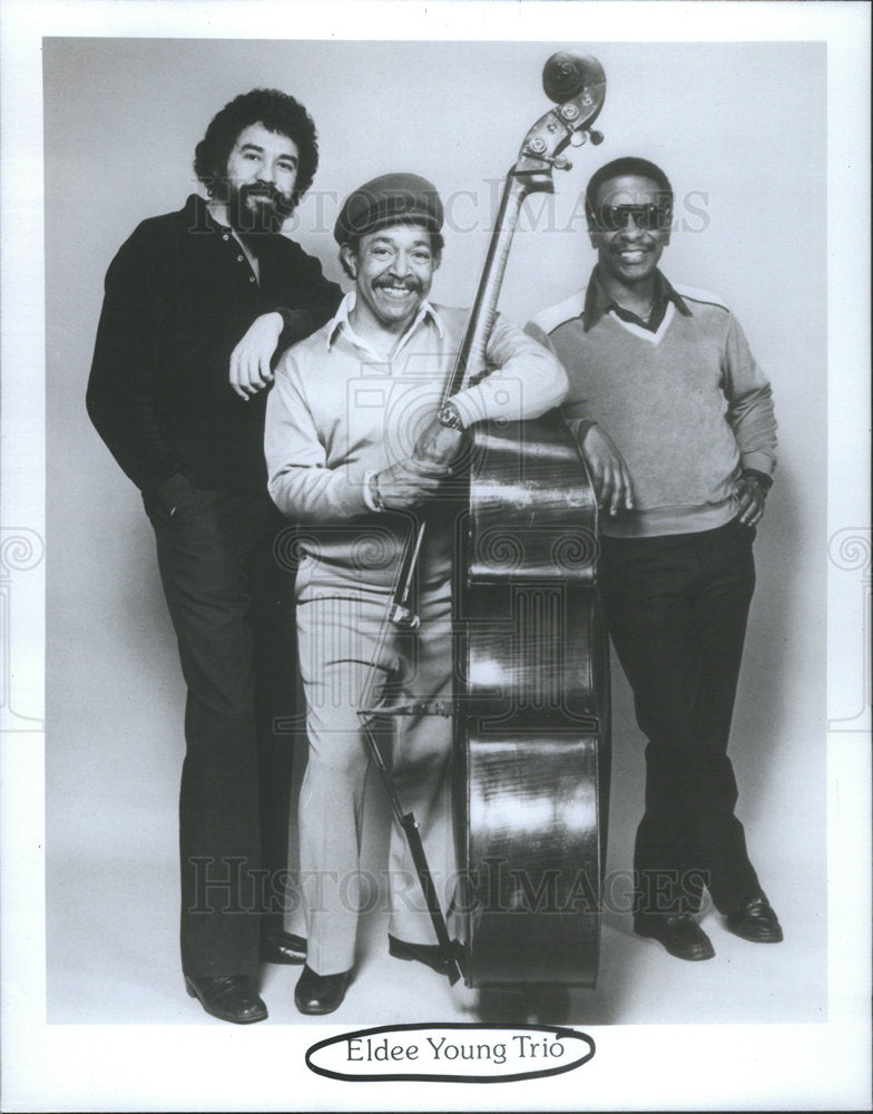 Press Photo Eldee Young Trio Group Picture - Historic Images