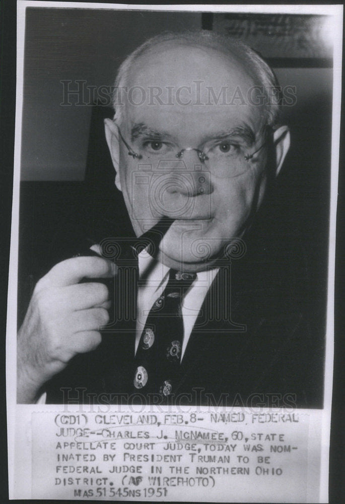 1951 State Appellate Court Judge McNamee Nominated Federal Judge - Historic Images