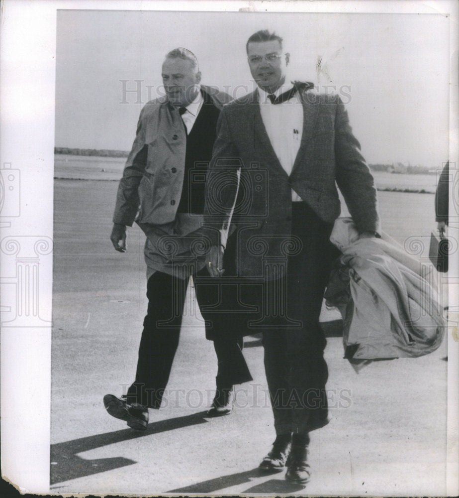 1962 Secy Of Defense Robert S. McNamara And George Ball At Hyannis - Historic Images