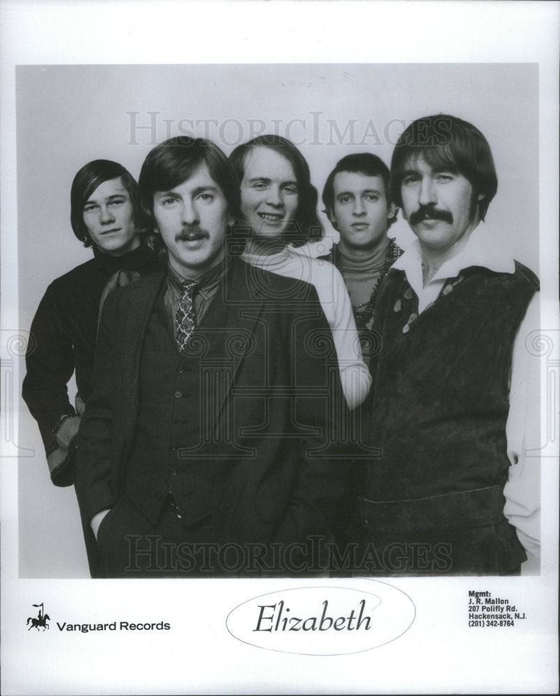 1970 Press Photo Copy Group Picture Of  Elizabeth The Band - Historic Images